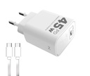 CARGADOR MODX-B04 SUPREME - PD + CABLE TIPO C A TIPO C - XAEA - BLANCO