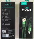 CABLE USB X-089 HULK 2025 TIPO C - XAEA - VERDE