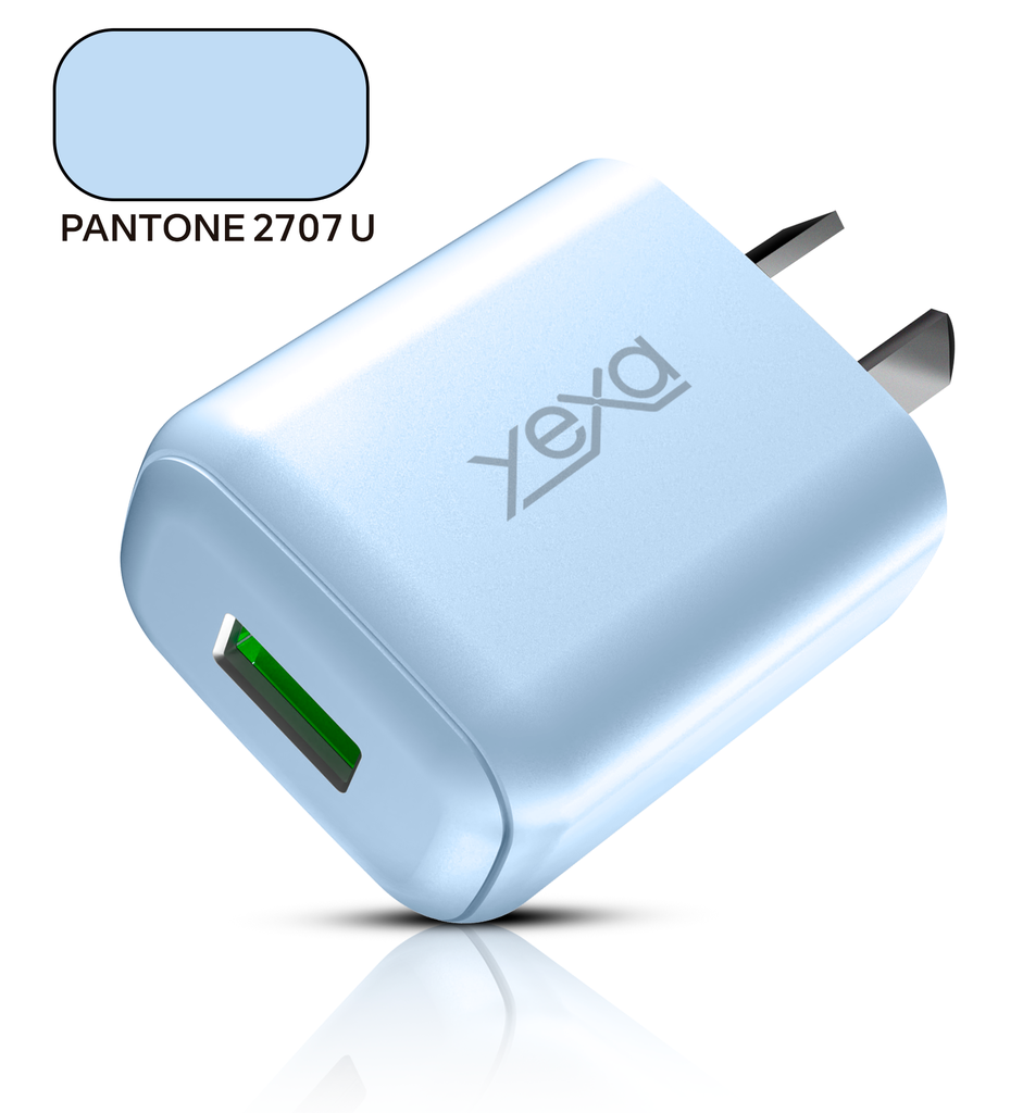 CARGADOR 220V MODY-00B9 4.8A - RUSH - 1USB - YEXA - CELESTE