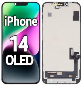 PANTALLA COMPLETA IP 14 OLED NEGRO