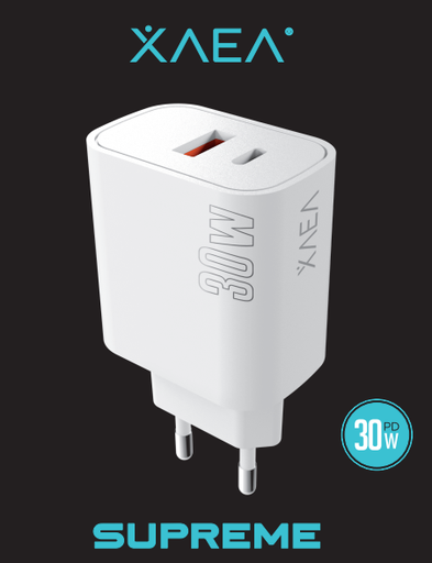 [CAREX17004010] CARGADOR PD X-004 USB + TIPO-C - XAEA - BLANCO