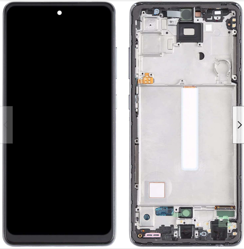 [9745] PANTALLA COMPLETA S A72 5G A726B CON MARCO INCELL NEGRO 